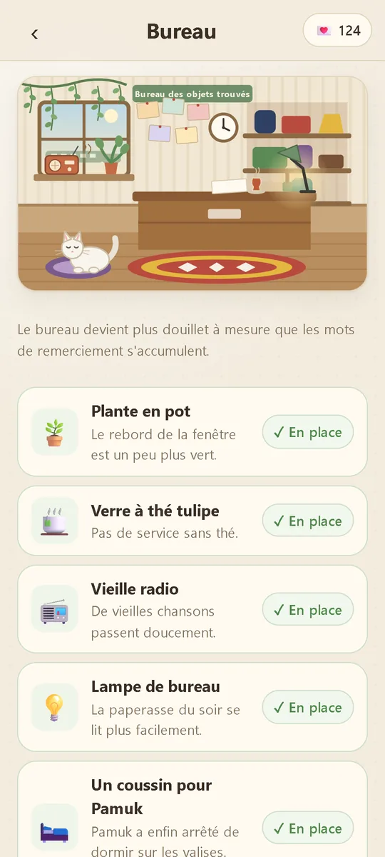 Lost & Found Office: Un bureau décoré avec Pamuk, la chatte