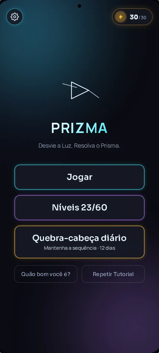 Prizma: Menu principal